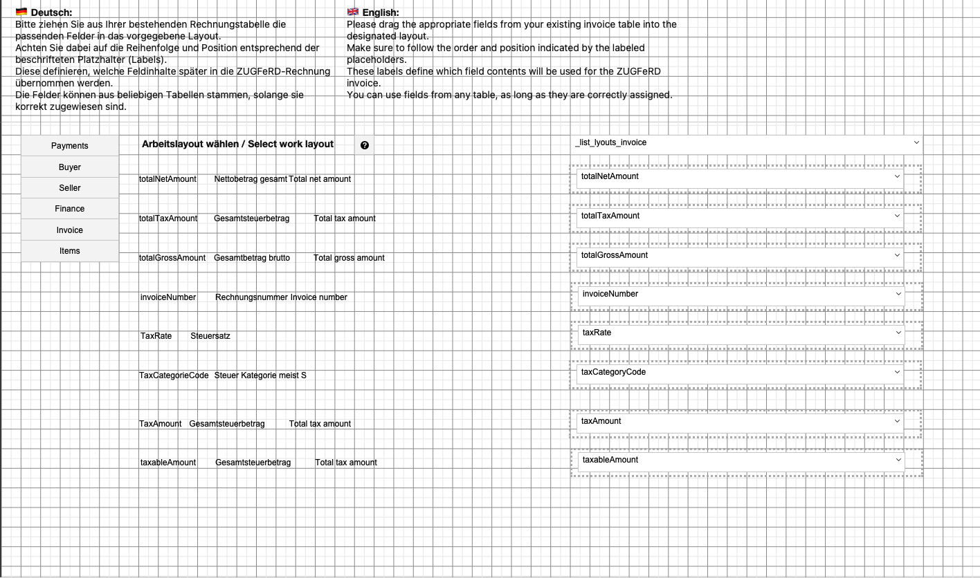 ZUGFeRD Invoice Screenshot